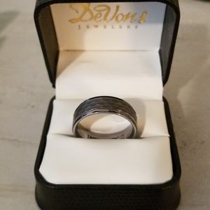 NWT Tungsten Carbide Wedding Ring 8mm
